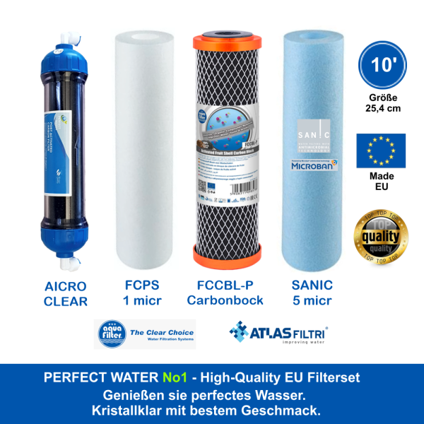 High Quality Filterset 10' Perfect Water No1